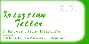 krisztian teller business card